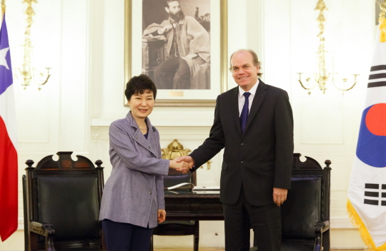 칠레 상·하원의장 면담